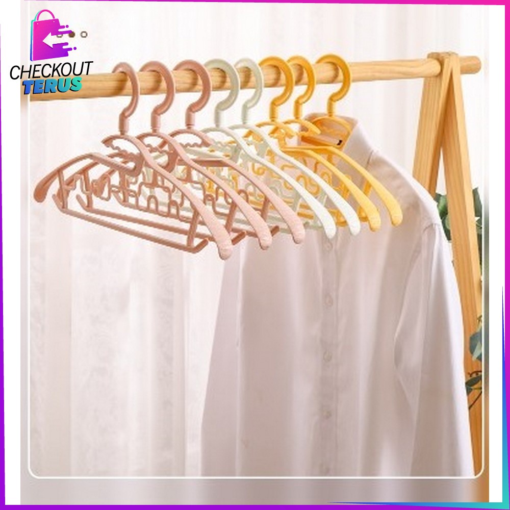 CT C755 Hanger Gantungan Baju Jemuran Pakaian Putar 360 Derajat Serbaguna Jemuran Laundry Celemek Celana Jilbab Handuk