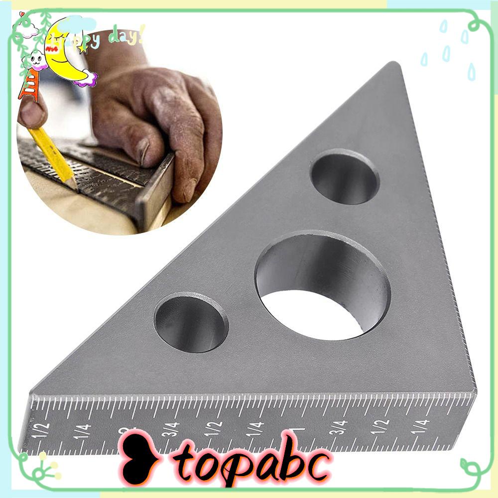 Top Esquadro ruler Penggaris Segitiga Penggaris Paduan Aluminium Frosted Woodworking Tool