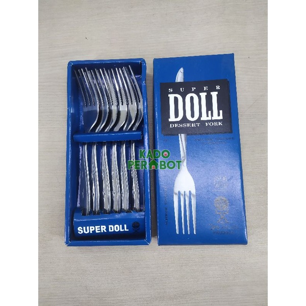 Garpu makan doll 6pcs - garpu tebal - garpu makan premium tebal