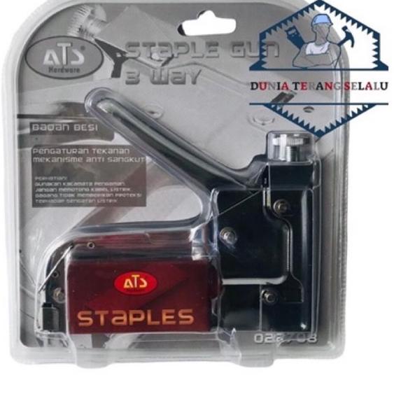 

♡ Staple Gun Tacker ATS 3way 4-14mm / Tembakan Staples bisa u 3 macam isi (Stapler Hekter Heckter Jok) ∞