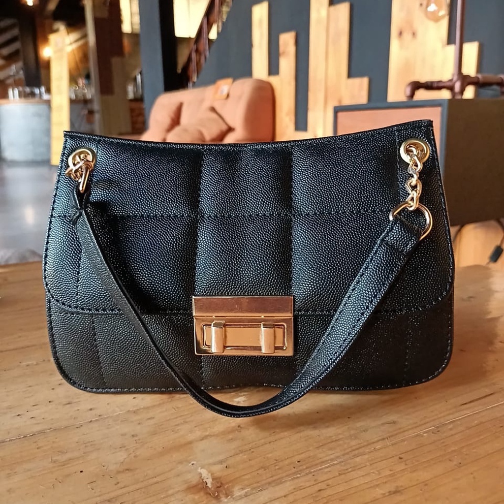 Tas Wanita Sling bag Tas Tali Rantai Trendy Kulit Sintetis Murah Tali Panjang Fashion tas selempang