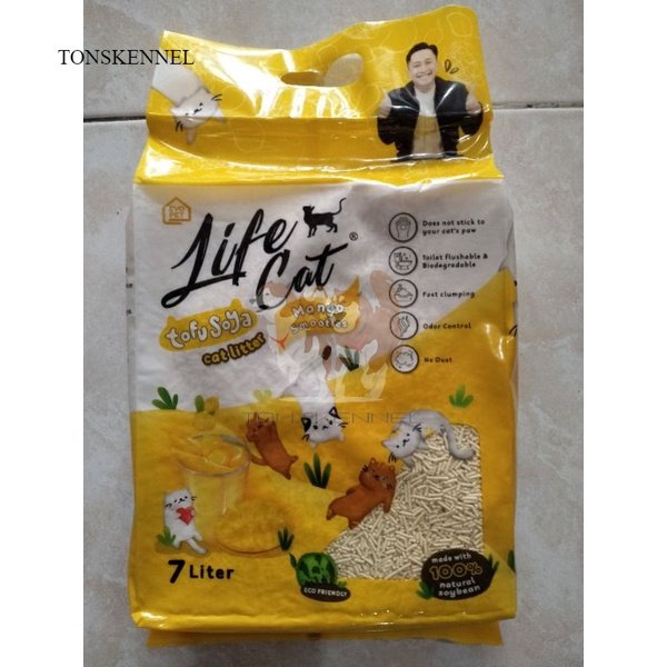 Life Cat Tofu Cat Litter 7 Liter Pasir Kucing Gumpal Bentonite SOYA Clump 7LT 7L 7Liter Anti Debu no kit cat Lifecat Cattiee Cat Cattie Catie