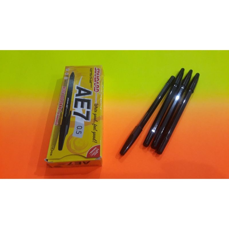 

BOLPEN STANDRAD AE7 HITAM/BOLPEN SPIRO /BOLPEN BPM/BOLPEN B.GEL/BOLPEN TECNO GRIP.
