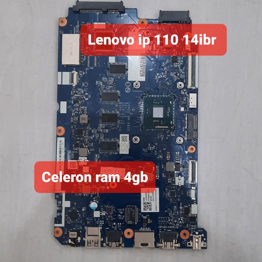 motherboard lenovo ideapad 110-14ibr 110-15ibr intel celeron ram 4gb