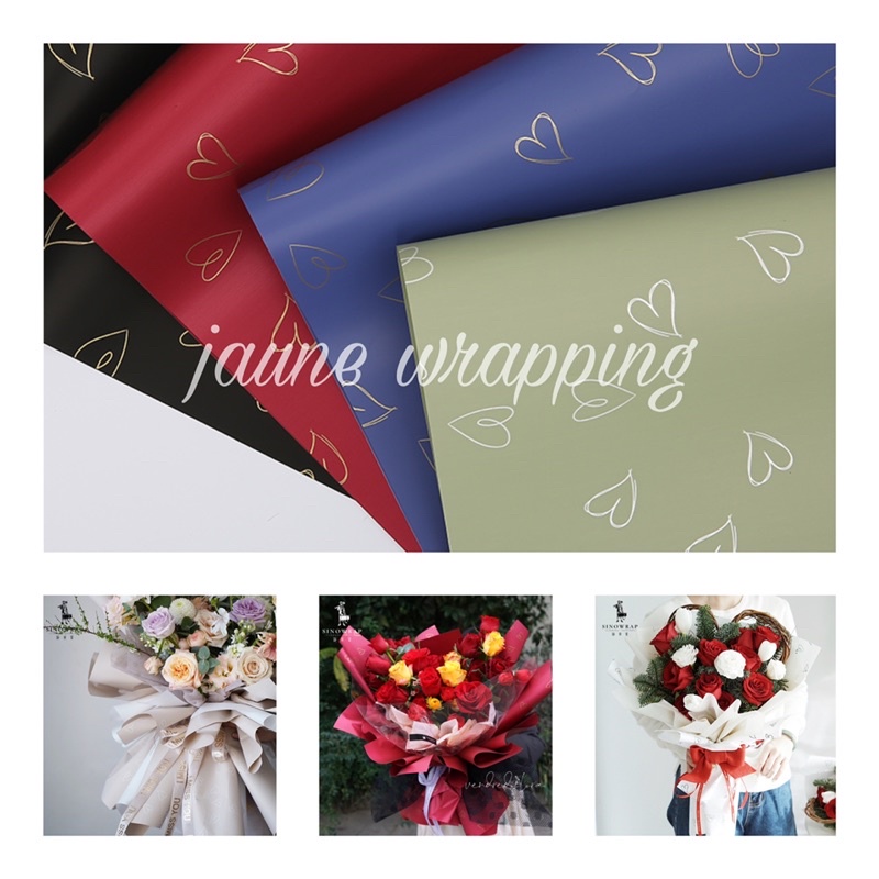 

[ECER] JPP Kertas Buket Bunga Love / Flower Wrapping Paper Cellophane