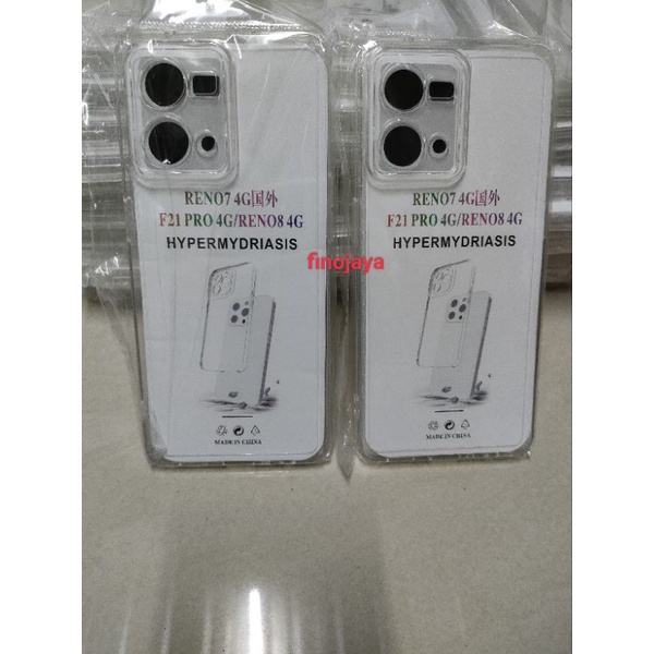 Softcase Reno 7 4G Reno 8 4G F21 Pro 4G Silikon Casing Selicon Case Bening Transparan Terasfaran Pelindung Camera