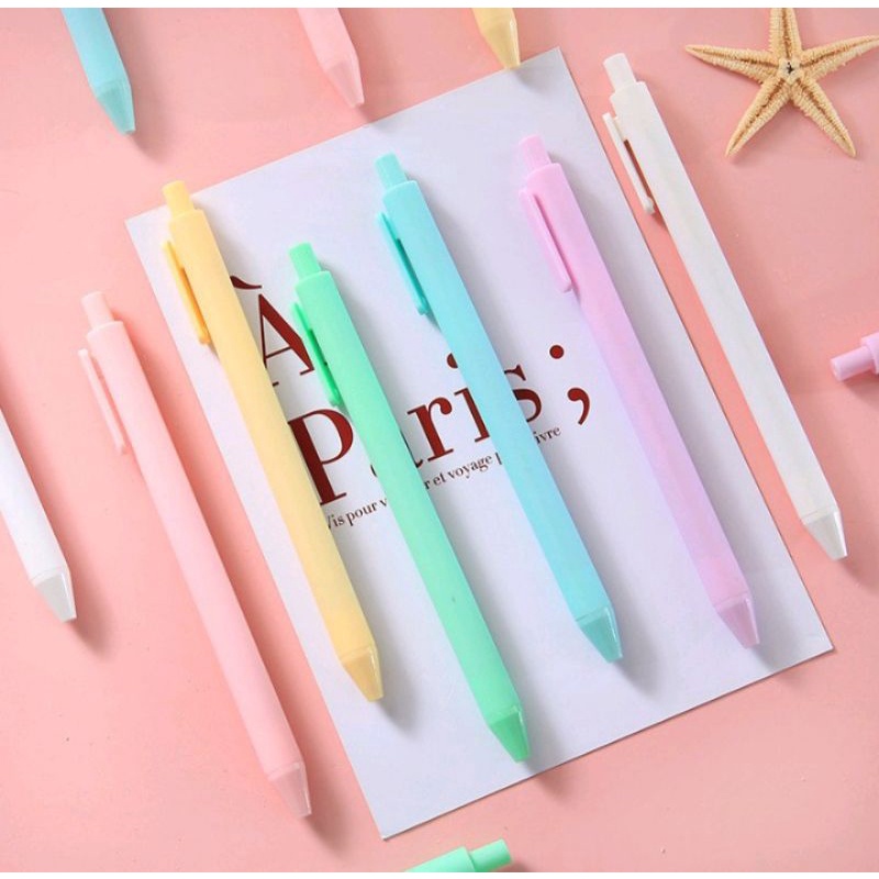 

pulpen cetekan macaron pastel sekolah kantor (0,5mm)