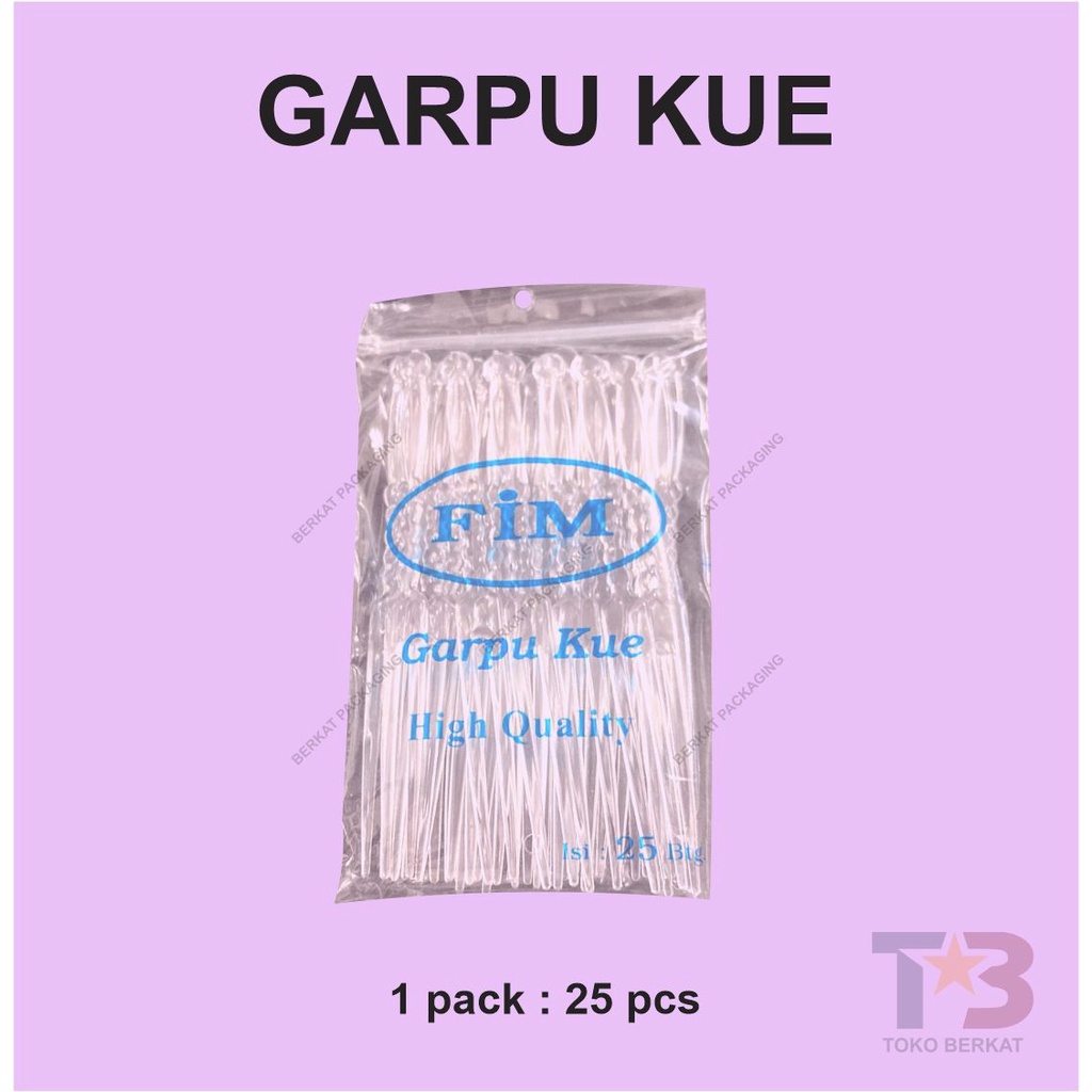 Jual Garpu Buah Isi 25 Pcs Garpu Cake Garpu Kue Puding Garpu