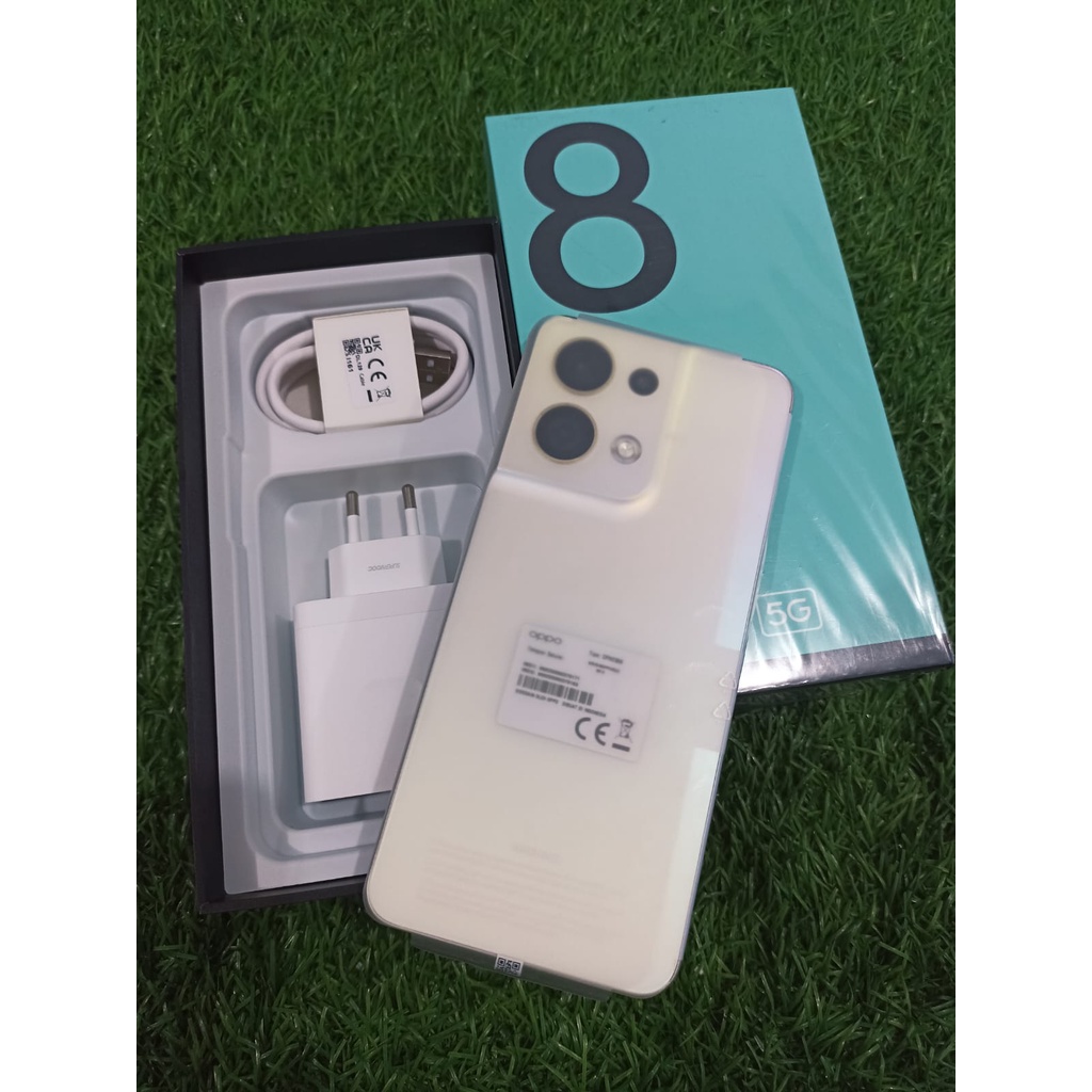 oppo reno 8 5G Ram 8GB Internal 256GB HP Second Seken Bekas  Fullset [murah] hp murah