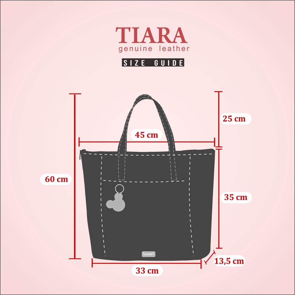 Lecari Tiara Tote Bag Tas Wanita Bahu Kulit Asli