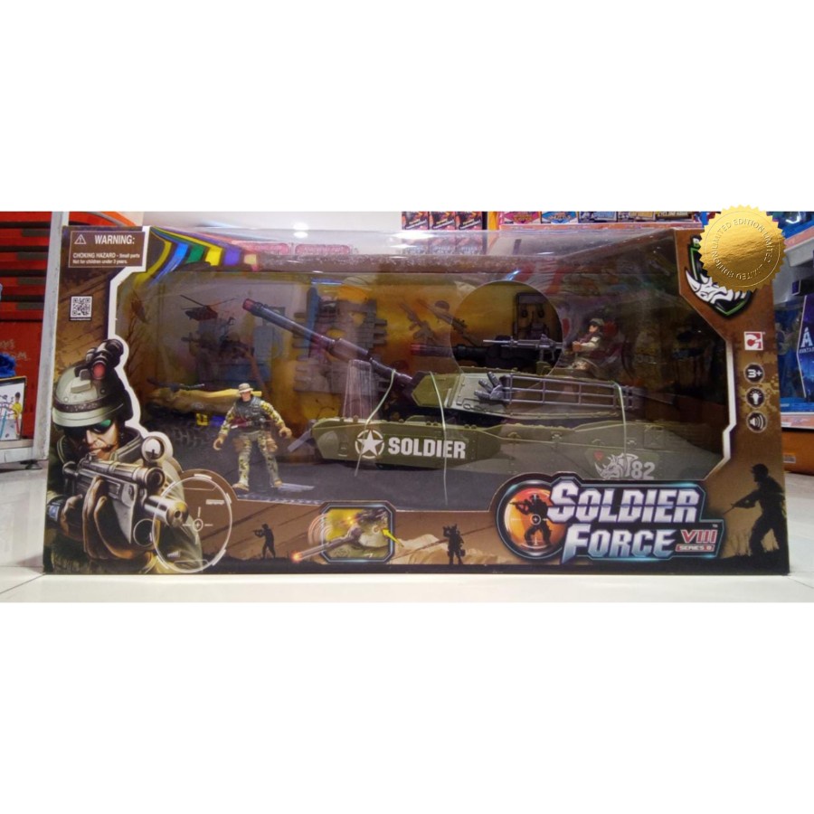 Sale Mainan: Soldier Force Series 8 Battle Tank Playset Original Figure