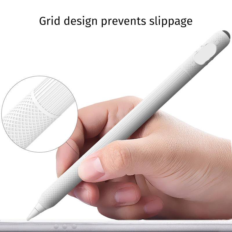 Silikon Kartun Lucu Pen Sleeve Case Pelindung Pulpen Stylus Cap Anti Gores Kulit Cover Holder Untuk Apple Pensil 12nd Gen