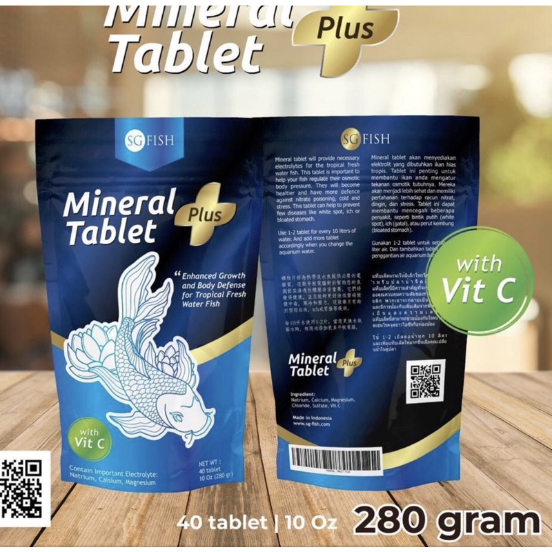 ECERAN MINERAL TABLET PLUS VITAMIN C GARAM GAREM IKAN 1 TABLET