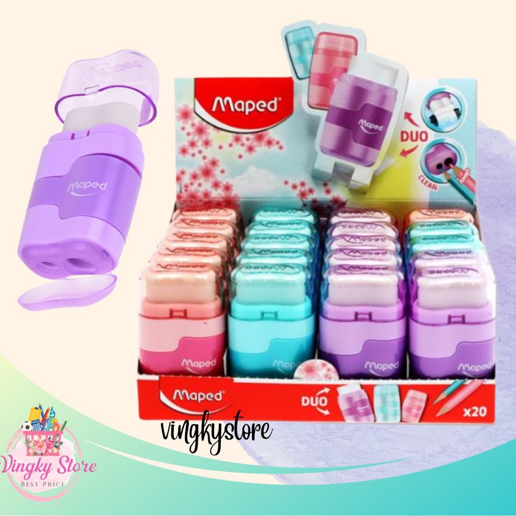 

Serutan Connect Pastel Maped ( Serutan + Penghapus )