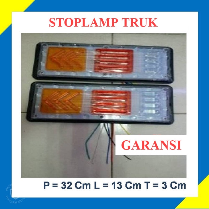 LAMPU STOPLAMP LED VARIASI TRUK TRUCK RGB 24 VOLT PANJANG 32 CM A19