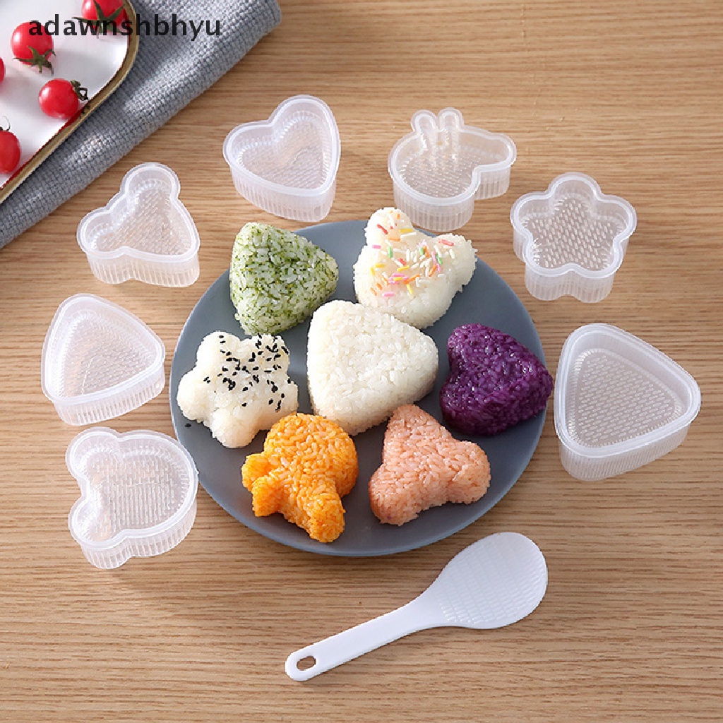 Adawnshbhyu 6 /7 Pcs Bentuk Kartun Bola Nasi Sushi Roll Sushi Mold Rice Ball Bento Press Mold Jepang DIY Tools Aksesoris Dapur DIY Nori Sushi Mold ID