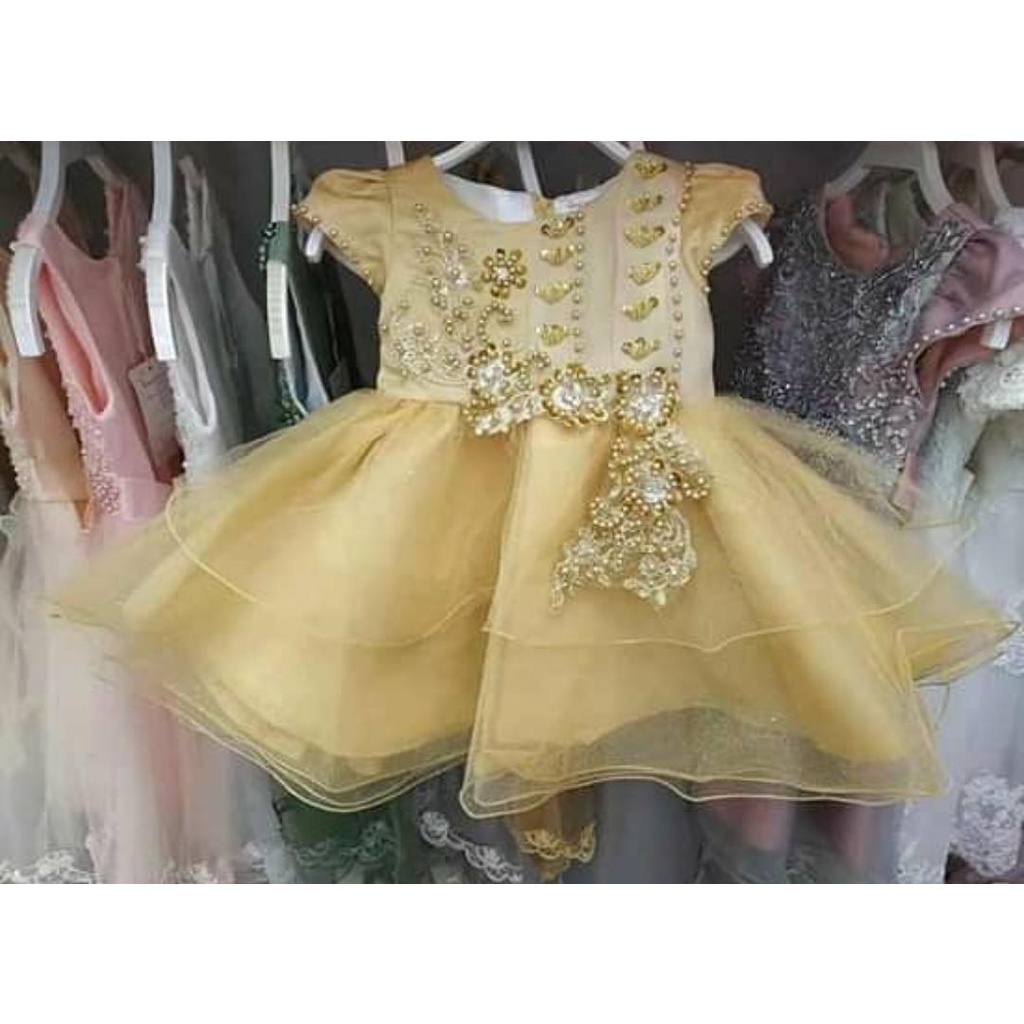 DRESS / GAUN PESTA NATAL ANAK PEREMPUAN KUNING IMPORT MURAH DRESS ANAK PEREMPUAN IMPORT MURAH NATAL Dress Natal Anak Perempuan / Dress Anak Cewek / Dress Corry