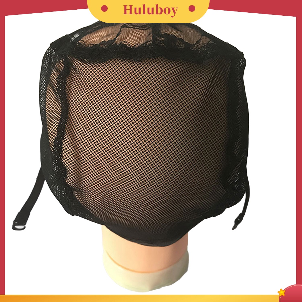 Topi Wig Rambut Sintetis Elastis Bentuk U Dengan Tali Tenun Dapat Disesuaikan