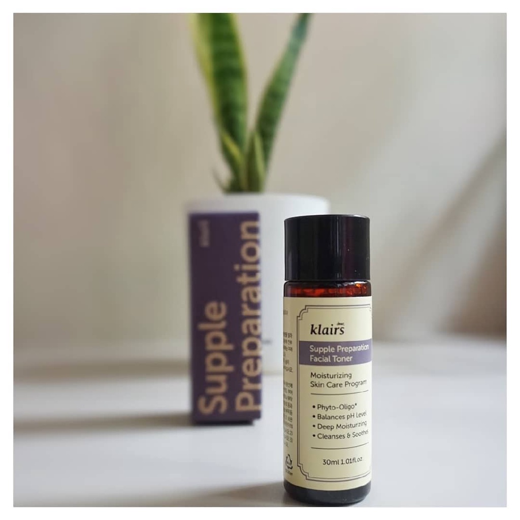 (BPOM DIJAMIN ORIGINAL 100%) Toner KLAIRS Supple Preparation Unscented / Facial - Ukuran Besar 180 ml / Kecil 30 ml - Hydrating Toner Hidrasi Wajah Botol Coklat Ungu Silver Fullsize Dear Klair Kulit Sensitif Uncented Unscen