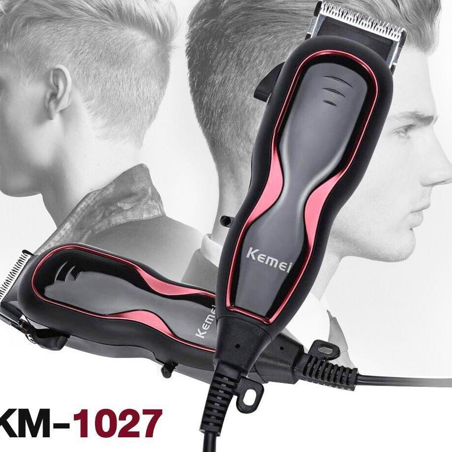 Terbaru Kemei KM-1027 Mesin Cukur Rambut Listrik Hair Clipper