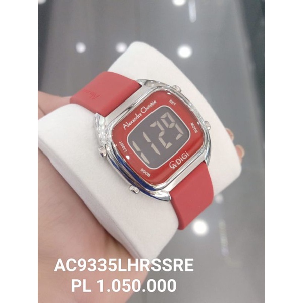 AC9335 Rubber Strap | Alexandre Christie Wanita Digital AC 9335 LH | Jam Wanita Sporty