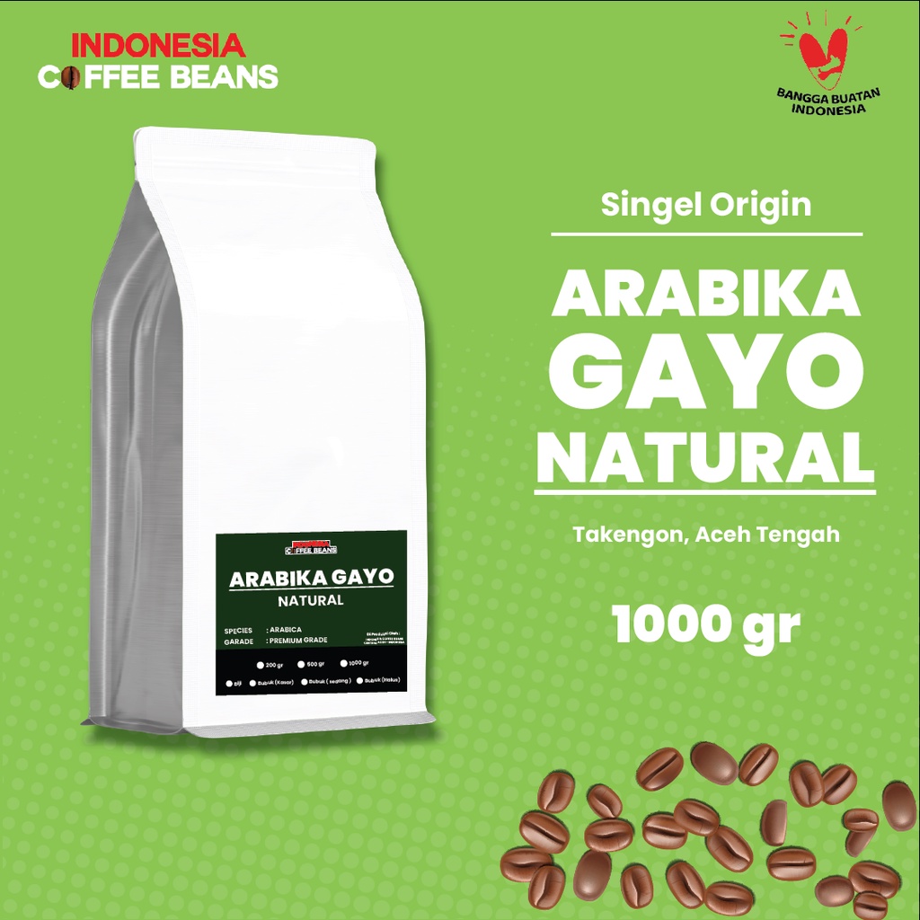 

Kopi Arabika Gayo Natural 1 Kg | Natural Single Origin Aceh Gayo Arabica