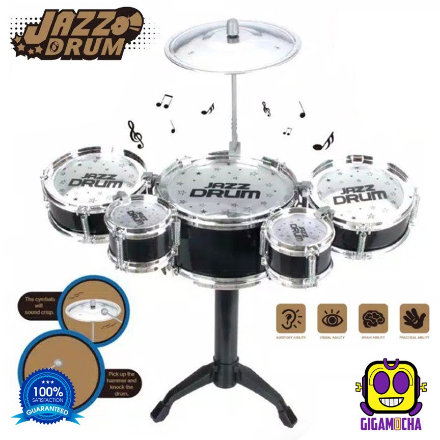 Jazz Drum Mainan Alat Musk Anak - PREMIUM QUALITY