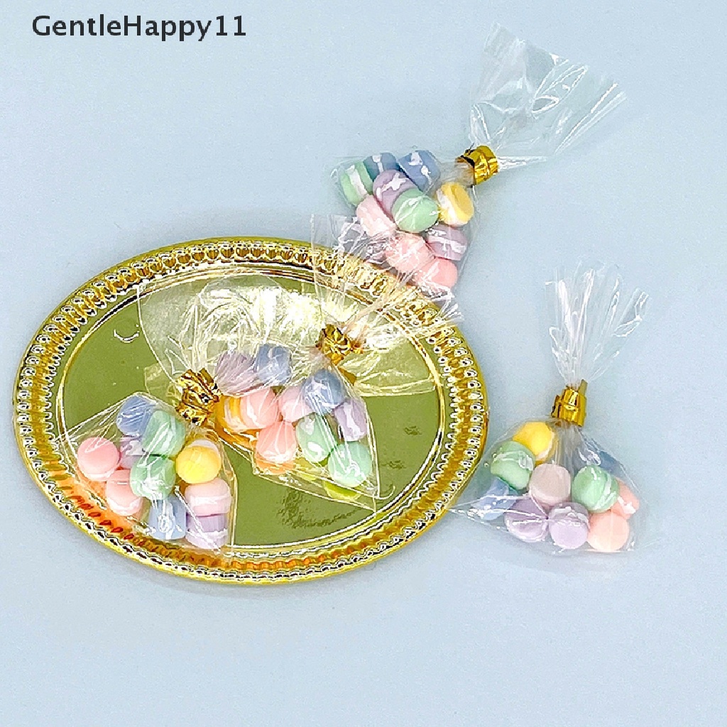 GentleHappy 1Bag 1:12 Dollhouse Miniature Macaron Colorful Cookies Biscuit Dessert Decor Toy id