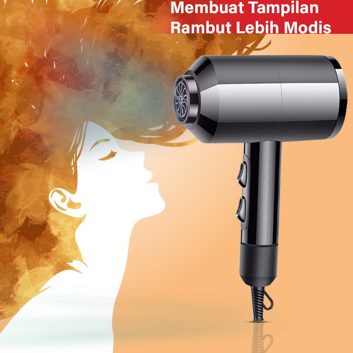 COD SM88 Alat Pengering Rambut Hair Dryer Hitam Professional Hair Dryer Beauty Salon