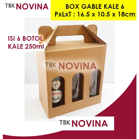 BOX GABLE KALE 3 / 6 BOTOL KALE 250ml