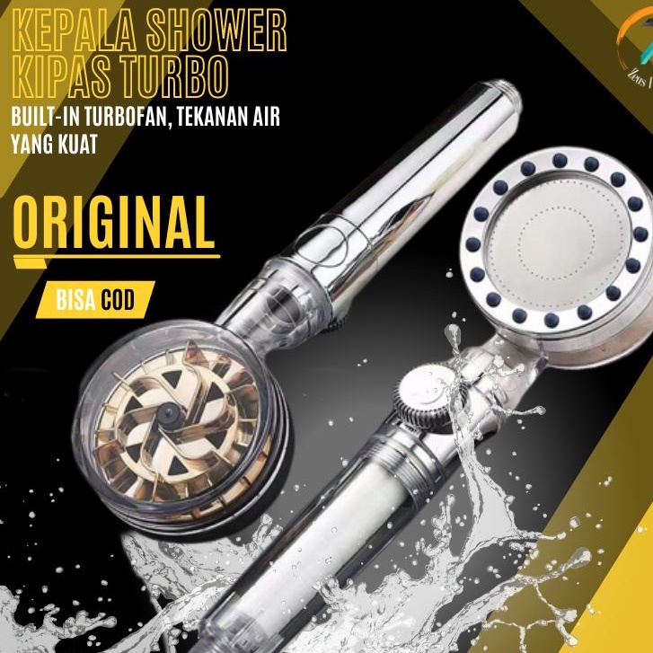Kepala Shower Kamar Mandi Tekanan Tinggi Kipas Turbo Shower Head Nozzle Fan Sower Kamar Mandi