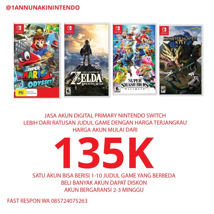 Harga game shop digital nintendo switch