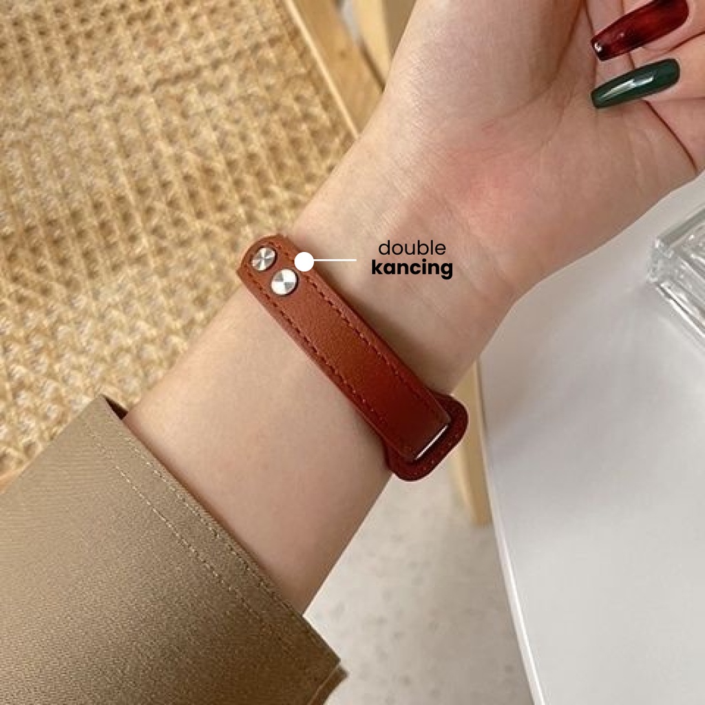 Leather Strap Apple Watch 7 SE 6 5 Genuine Leather Band Iwatch 1/2/3/4/5/SE/6/7