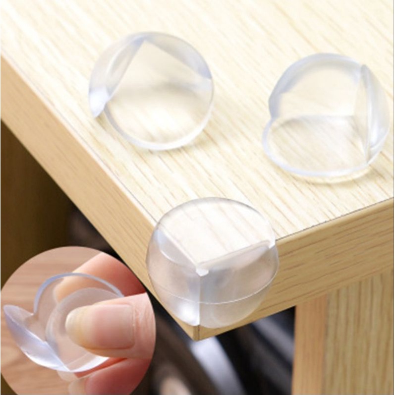 Silikon Pelindung Sudut Meja Silicone Pengaman Sudut Meja Bulat Karet Siku Pelindung Sudut Meja