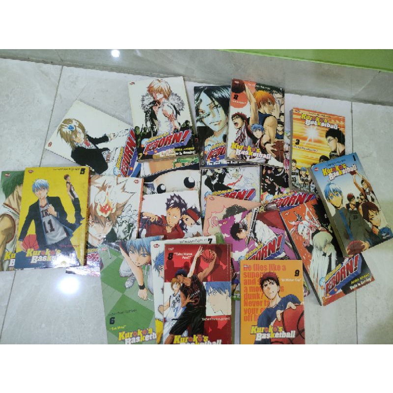 BUKU KOMIK BEKAS PRELOVED KATEKYO HITMAN REBORN KUROKO NO BASUKE BASKETBALL CABUTAN SET