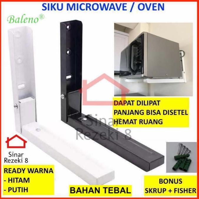 Siku Microwave / Bracket Penyangga Oven Rak Meja Dinding Support