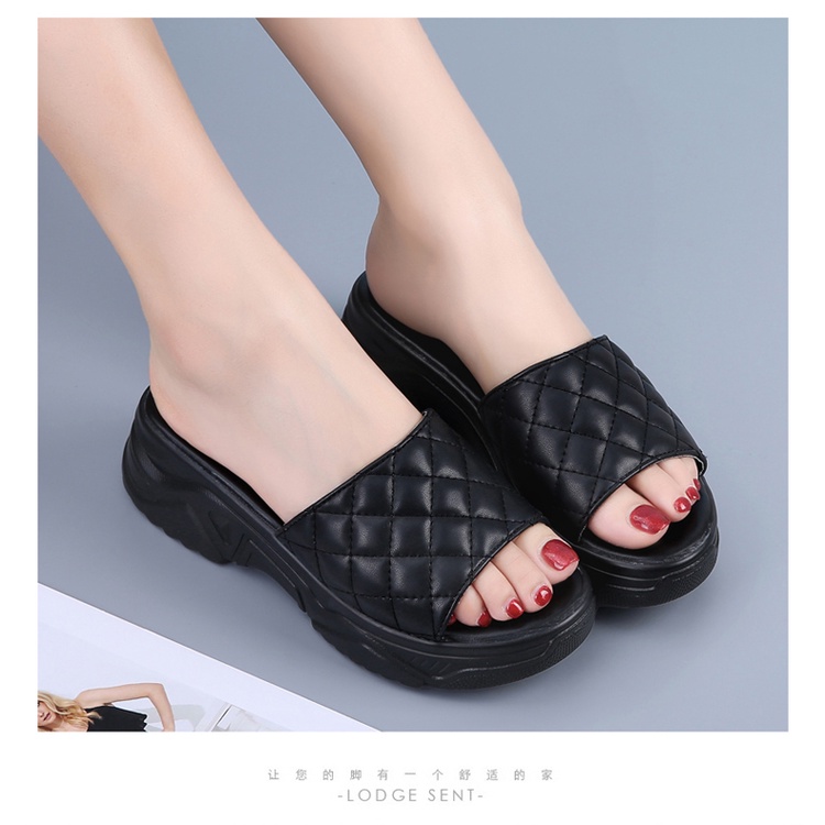 Zealo.Shoes 224 Sandal Wedges Fashion Wanita Import