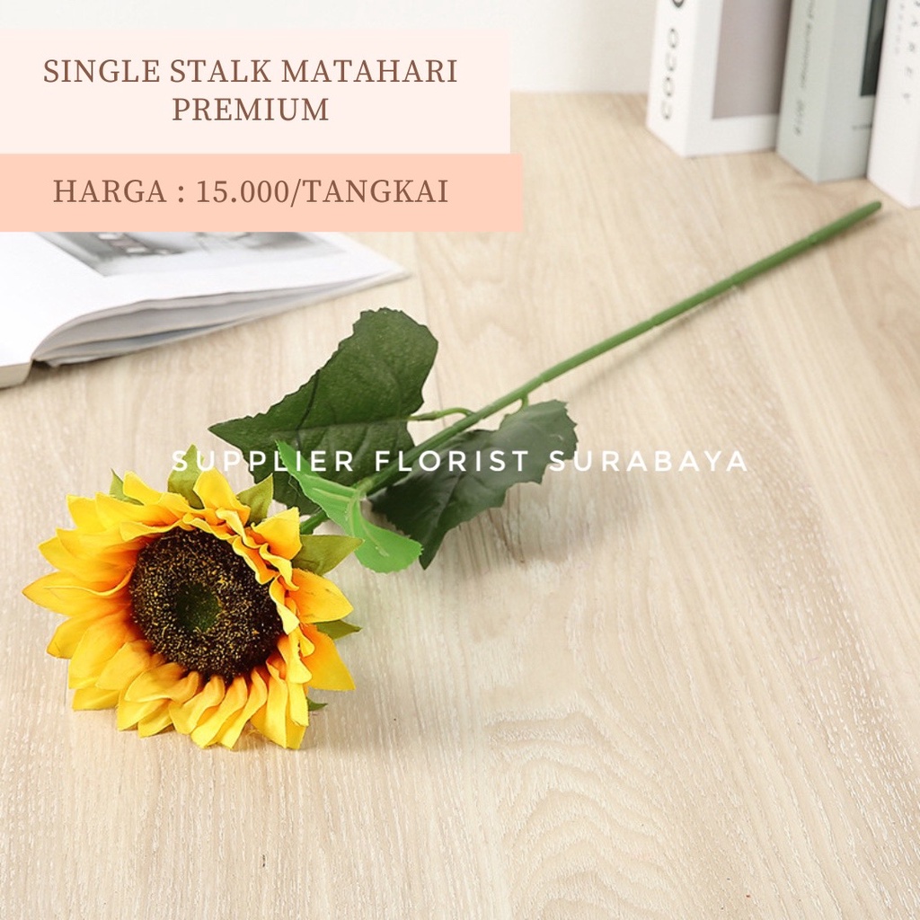 BUNGA PALSU MATAHARI SUNFLOWER ARTIFICIAL FLOWER BUNGA MAINAN