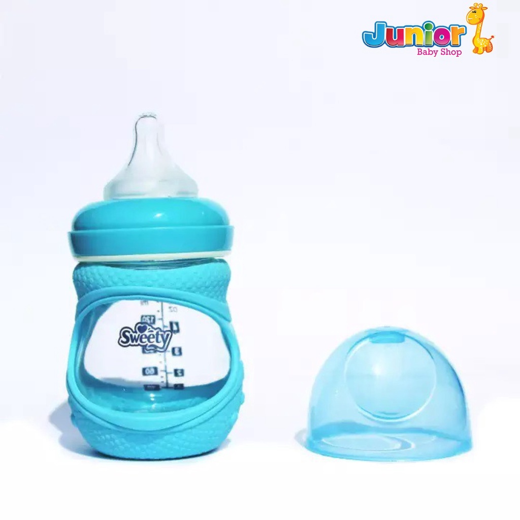 Sweety Baby Bottle Pink Glass 150 mL