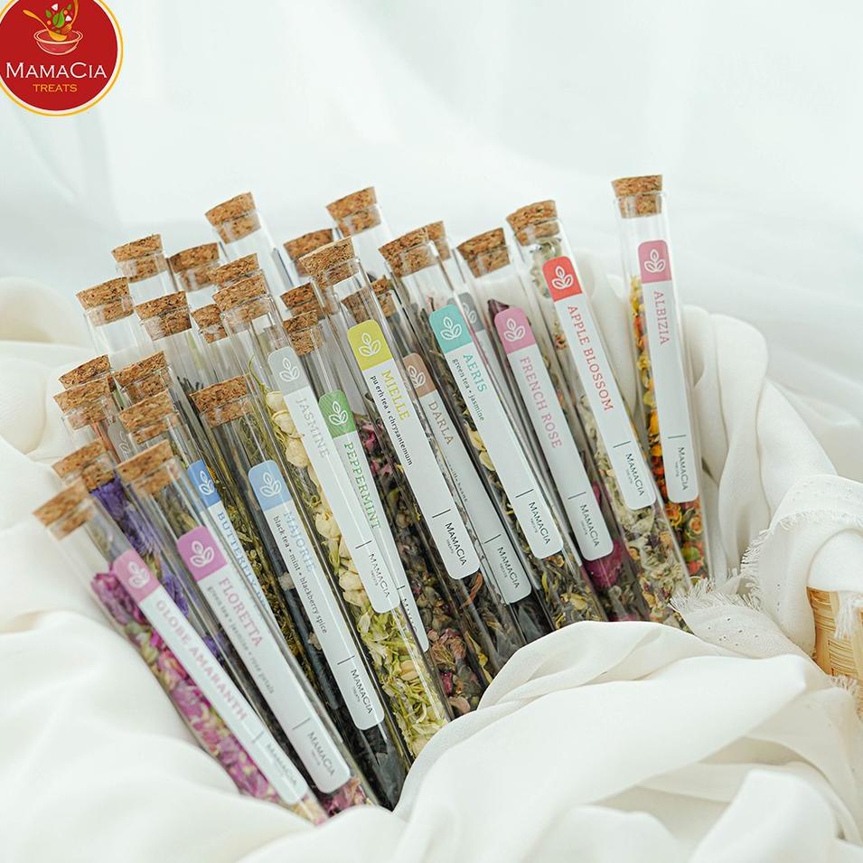 

❤[PROMO ⚡ALE!!!]❤ Mamacia Treats Flower Tea In Tube / Souvenir Flower Tea / Chamomile Lavender Teh Bunga Tabung