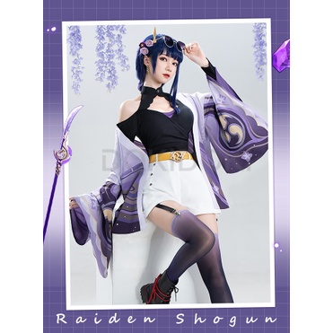 Game Genshin Impact Cosplay Costume Raiden Shogun Baal Doujin Genshin Impact Cosplay Costume