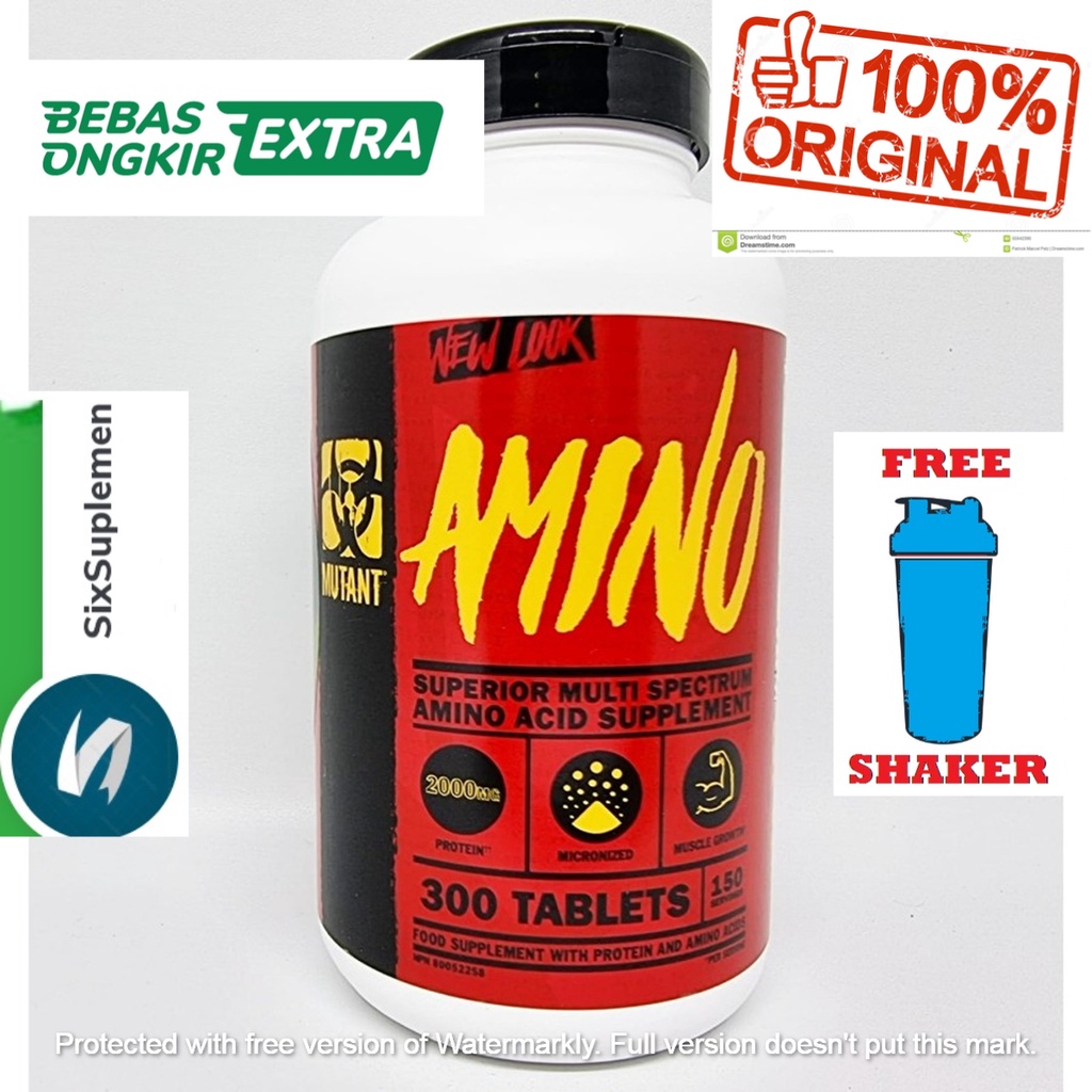 (Bonus Shaker/Sample) Mutant Amino 300 Tablet