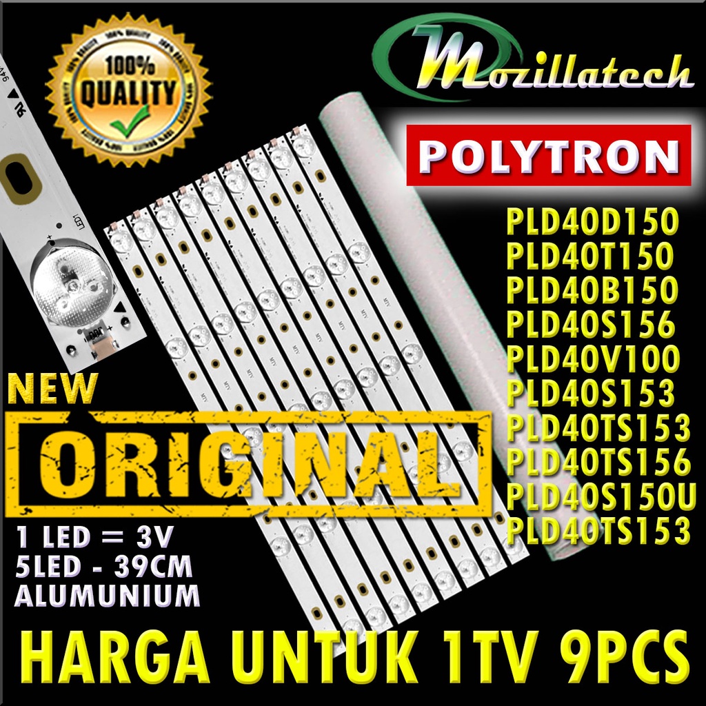 LAMPU LED BACKLIGHT TV POLYTRONPLD40D150 PLD40T150 PLD40B150 PLD40S156 PLD40V100 PLD40S153 PLD40TS153 PLD40TS156 PLD40S150U PLD40TS153 40 40D150 40T150 40B150 P40S156 40V100 40S153 40TS153 40TS156 40S150U 40TS153