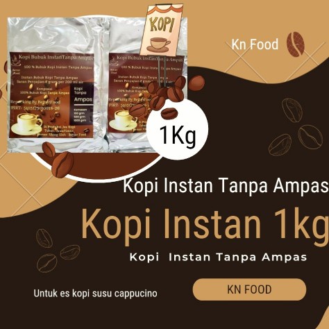 

Kopi Premium Instant Coffee 1Kg| Kopi Bubuk TANPA AMPAS 1Kg