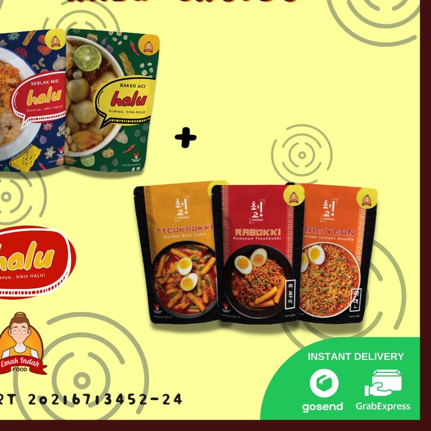 

Ayo Beli PAKET KOMPLIT! RABOKKI + TTEOKBOKKI + RAMYEON + BAKSO ACI + SEBLAK MIE - CHOIGO HALU! EMAK INDAH FOOD^