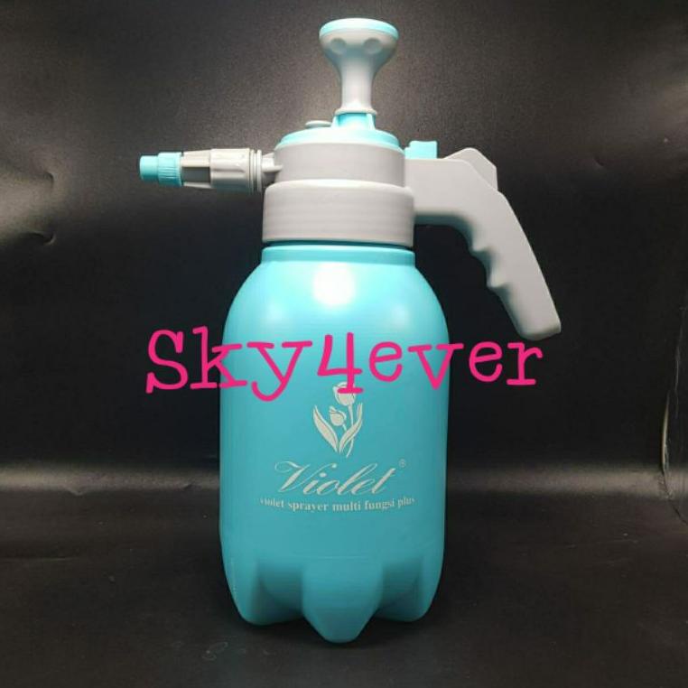 ㅓ Sprayer 2 Liter Semprotan Tanaman Burung Tekanan Air Pompa Pressure Spray Jet Kyokan, Violet, Scar