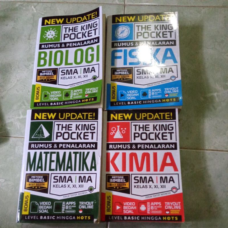 preloved buku the king pocket fisika kimia matematika biologi