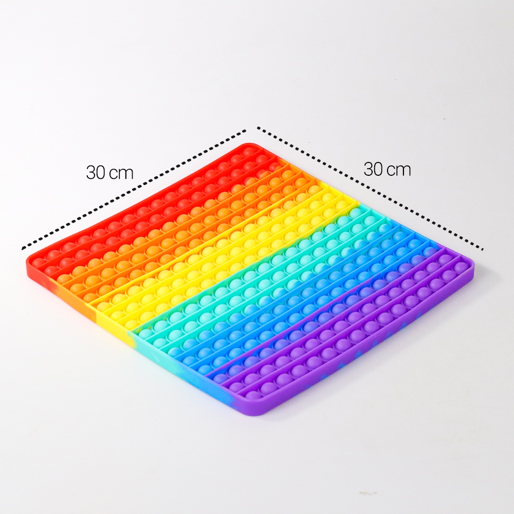 Mainan Edukasi Anak Meletus Gelembung Pop It Bubble Fidget 30x30cm