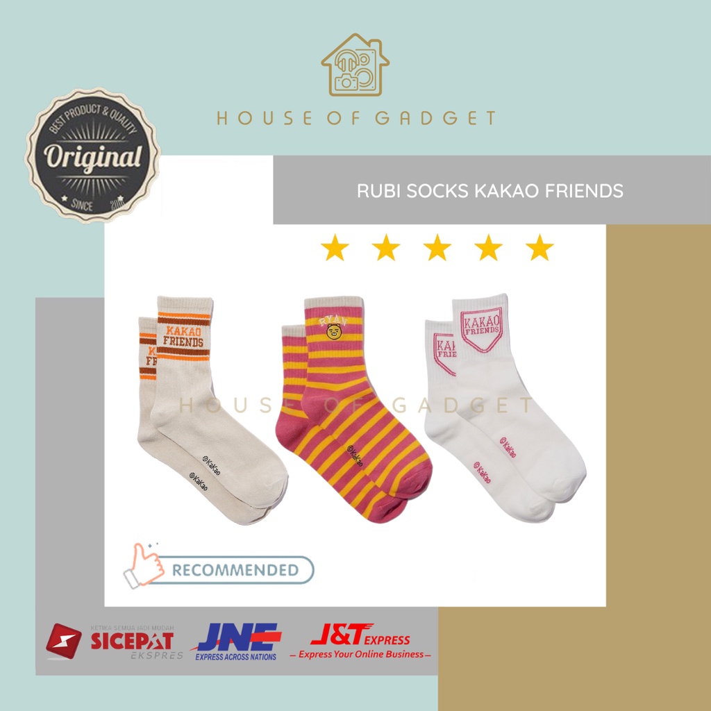 ORIGINAL Cotton On Kakao Friends Socks Kaos Kaki Rubi