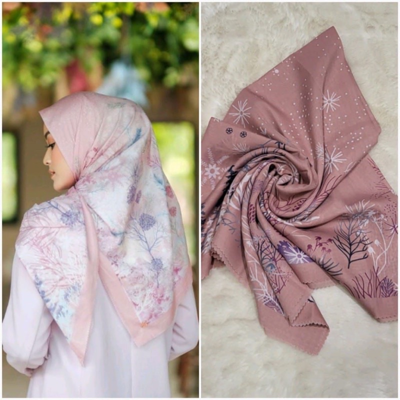 hijab voal motif premium ala ala button